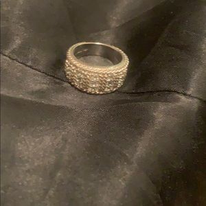 Judith Ripka 925 cz Triple Band Ring